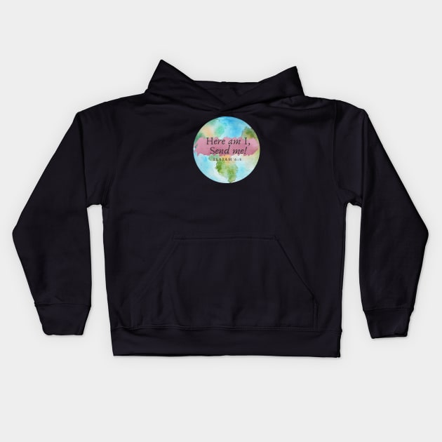 Here am I send me Kids Hoodie by Mission Bear